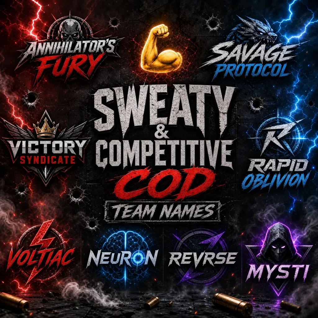 Sweaty & Competitive COD Team Names 💪