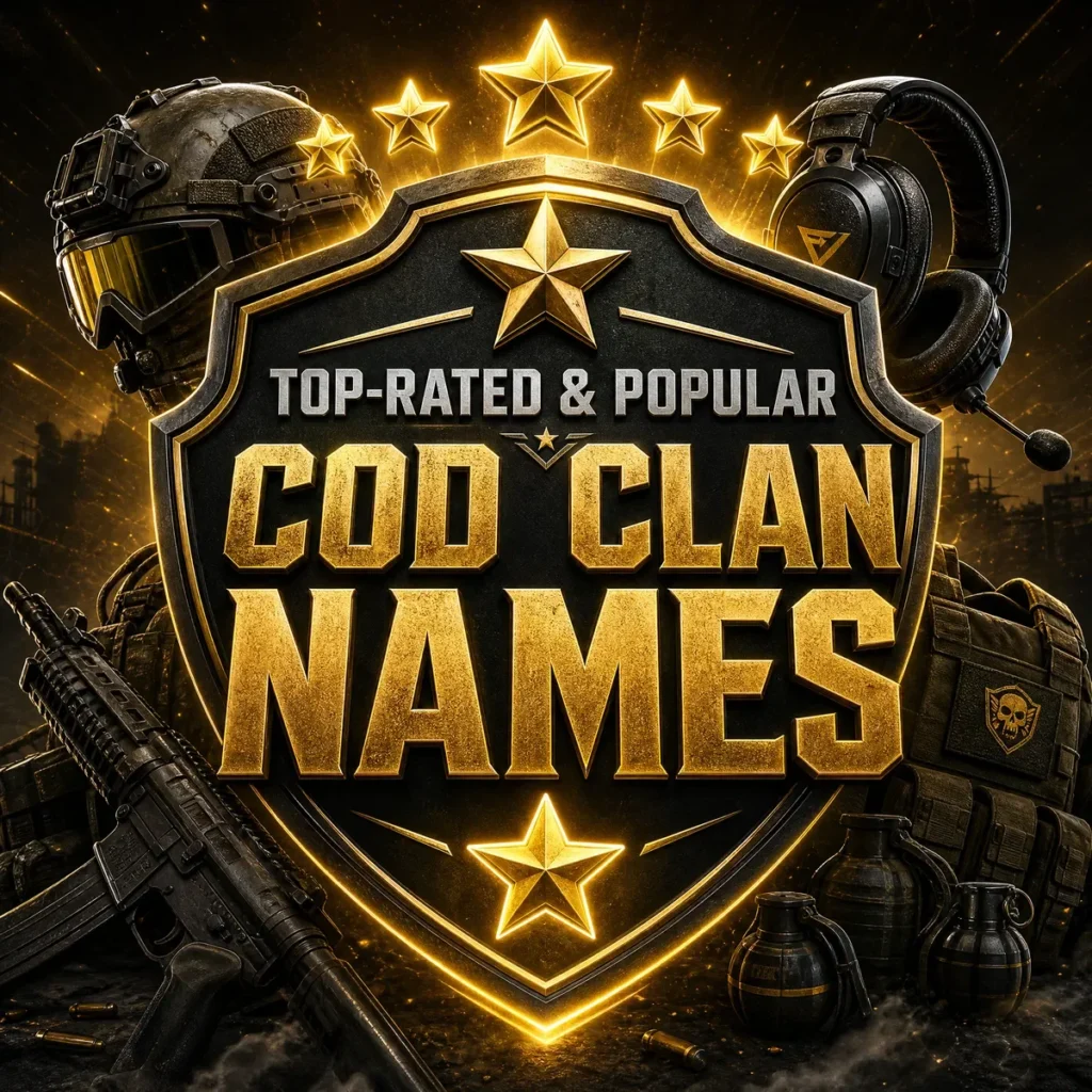Top-Rated & Popular Cod Clan Names ⭐