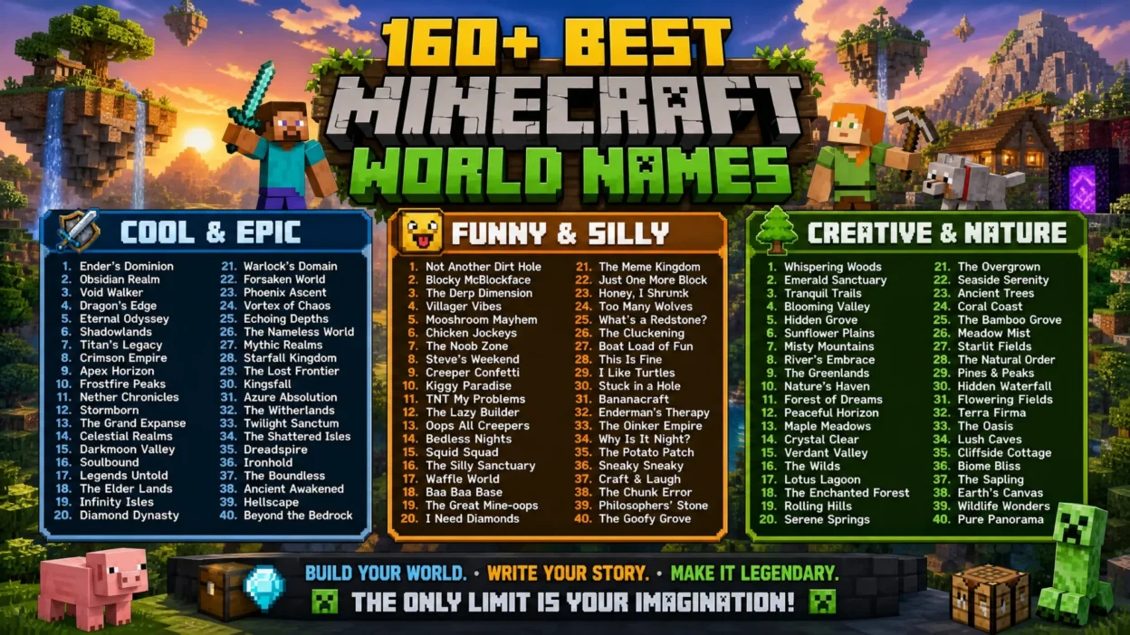 What to Name Minecraft World
