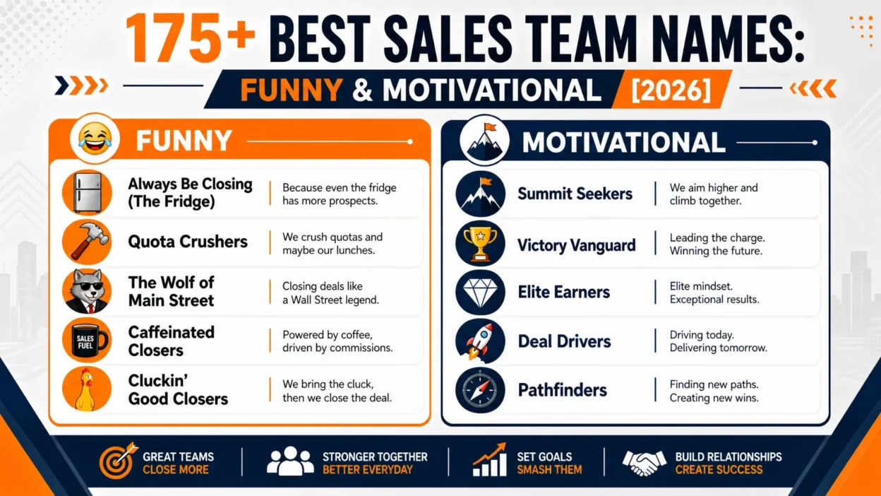 Sales Team Names