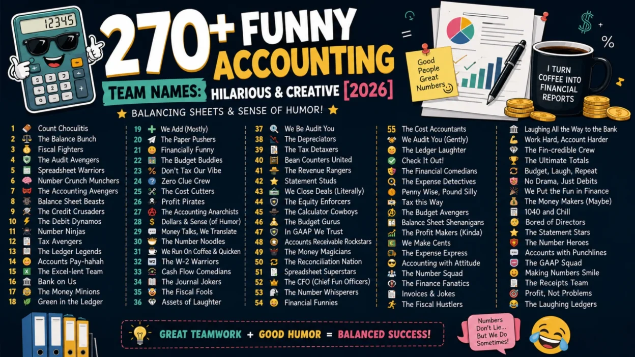 Funny Accounting Team Names
