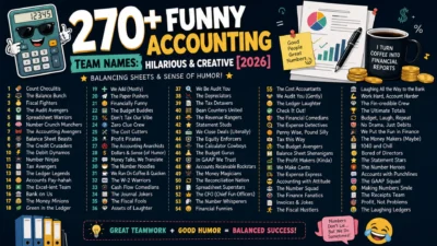 Funny Accounting Team Names