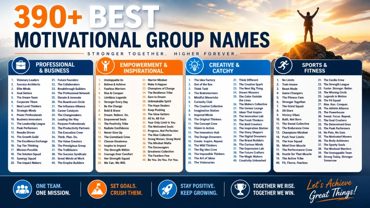 Motivational Group Names