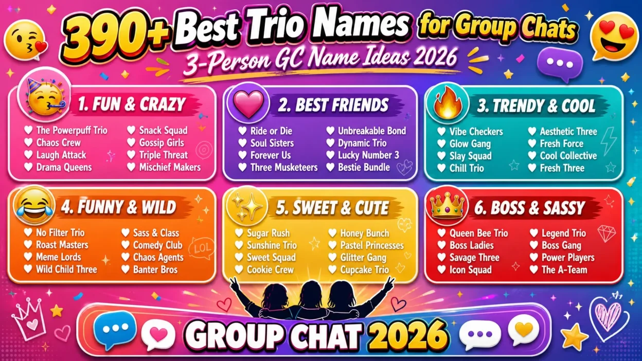 Trio Names for Group Chats