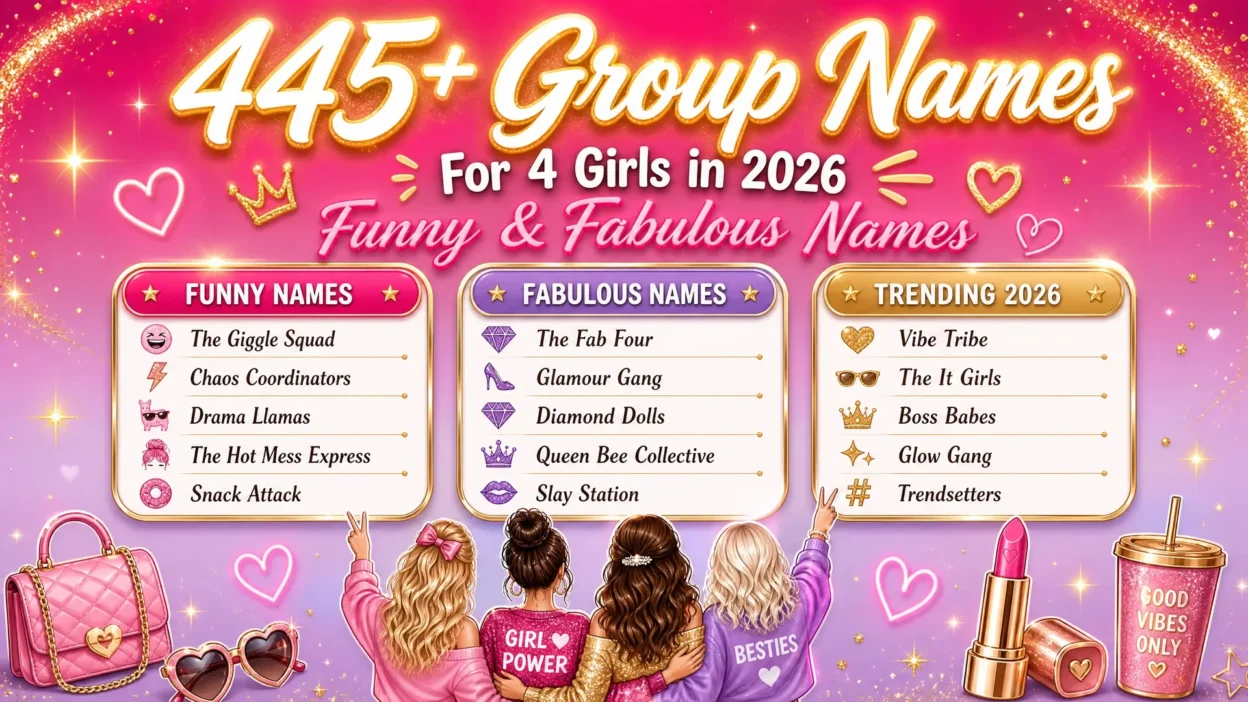 Group Names for 4 Girls