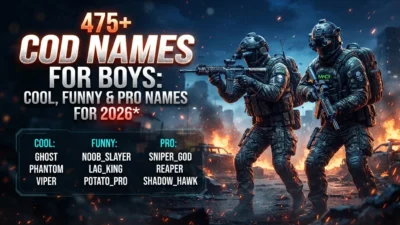 COD Names for Boys