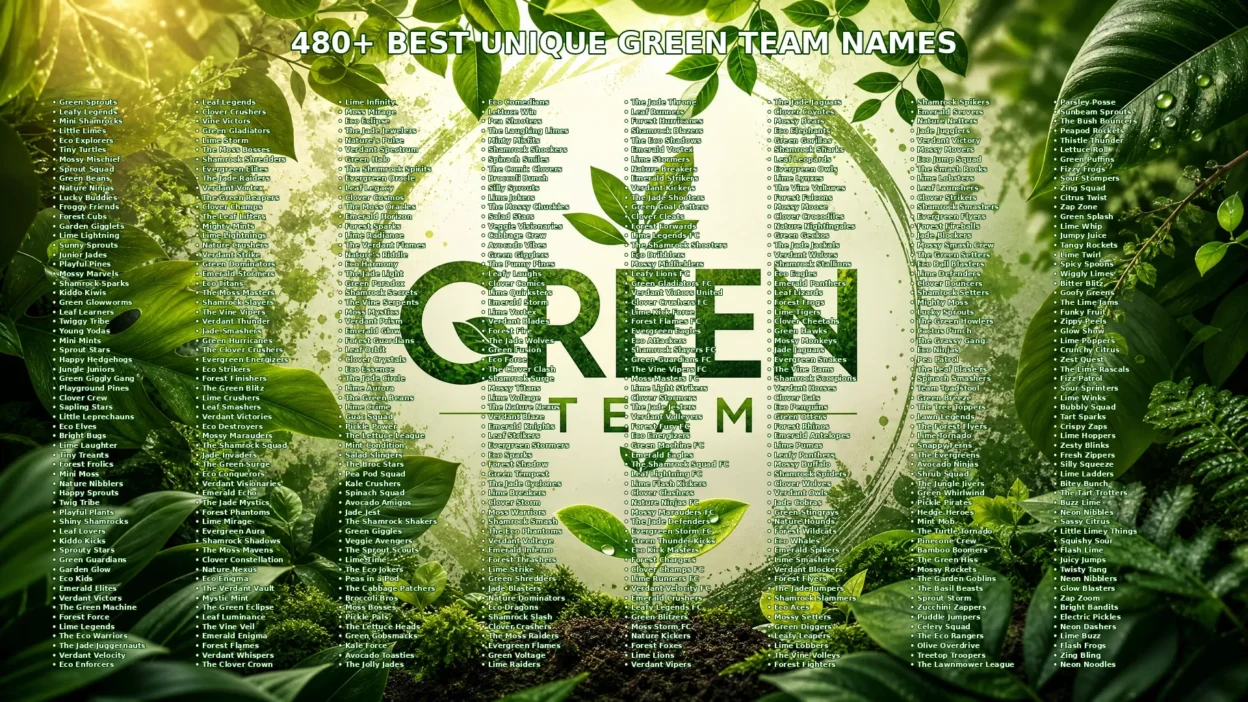 Unique Green Team Names