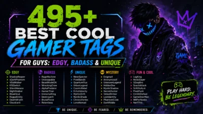 Cool Gamer Tags for Guys