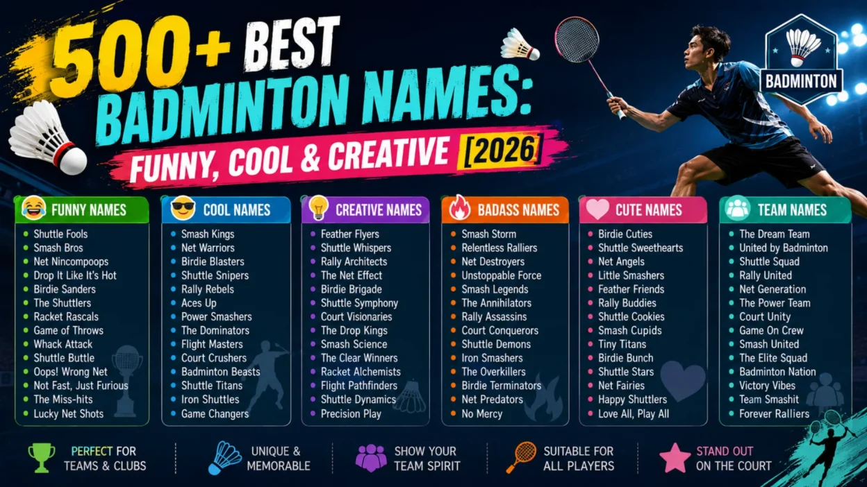 Badminton Names