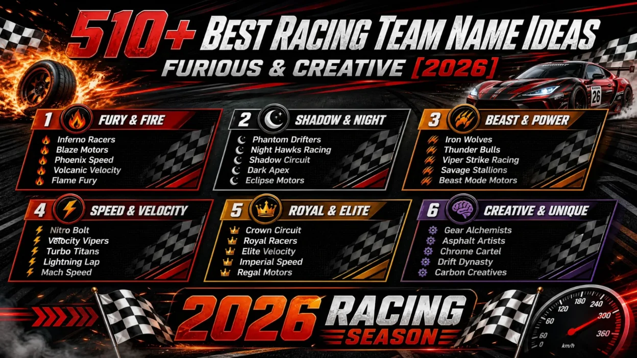 Racing Team Name Ideas