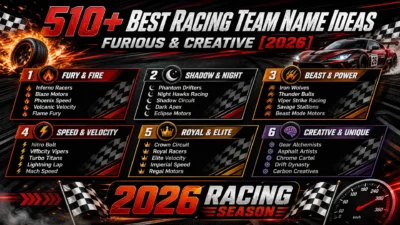 Racing Team Name Ideas