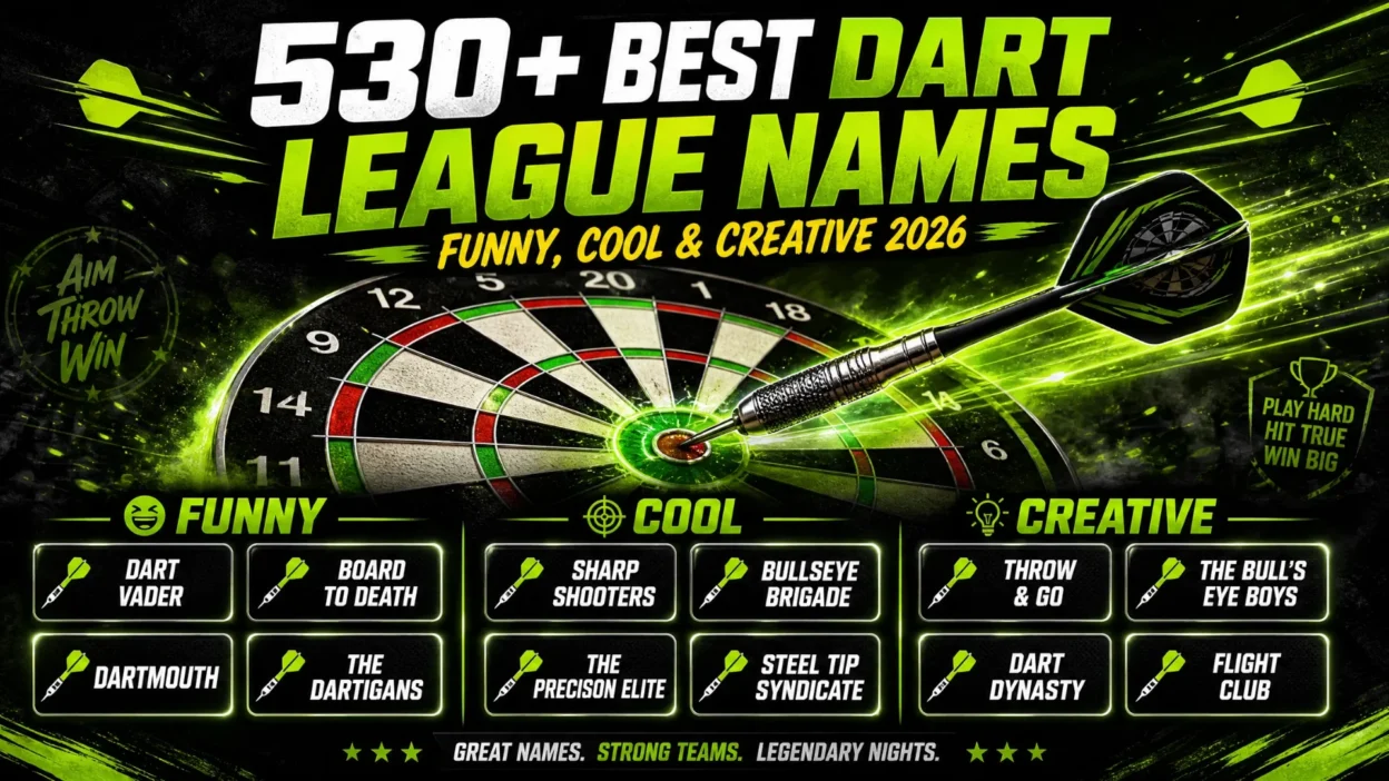 Dart League Names