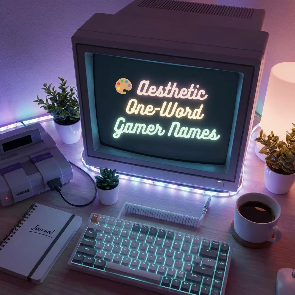 🎨 Aesthetic One-Word Gamer Names
