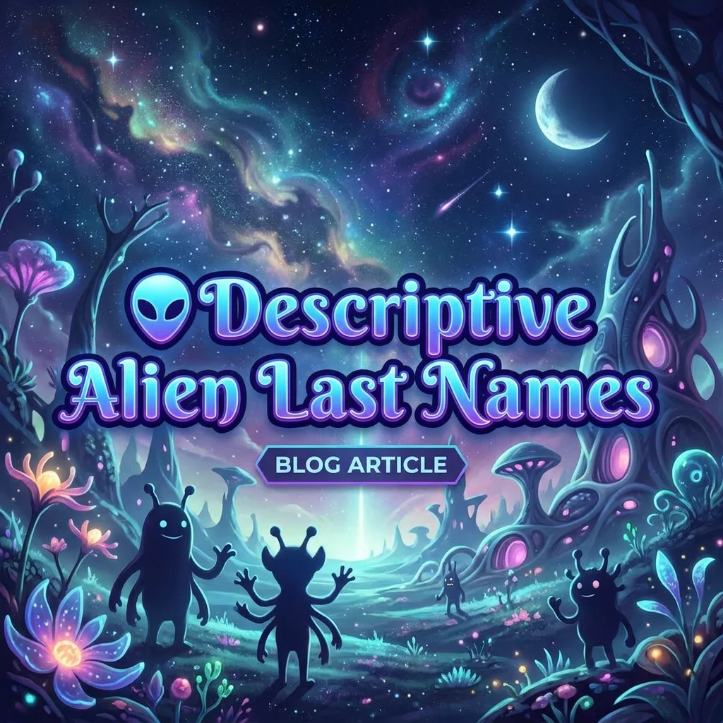 👽 Descriptive Alien Last Names
