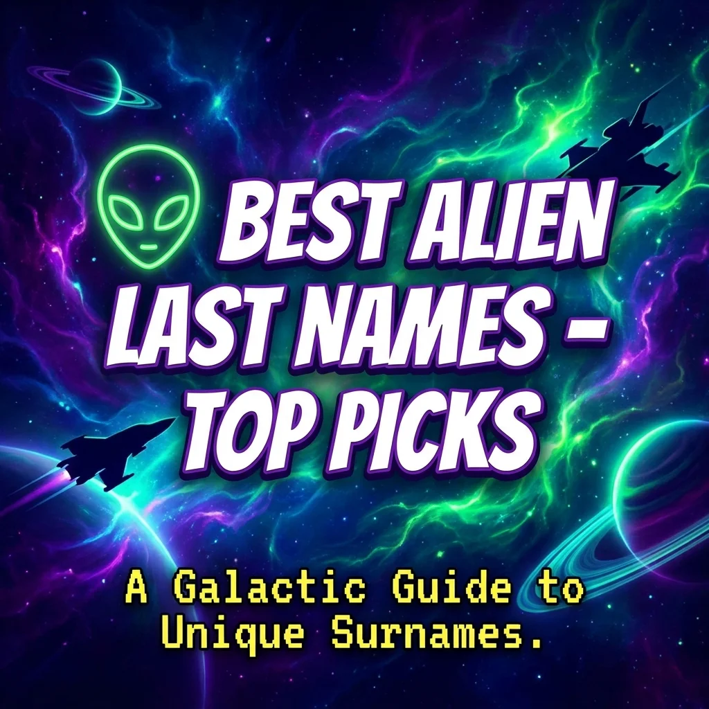 👽 Best Alien Last Names – Top Picks