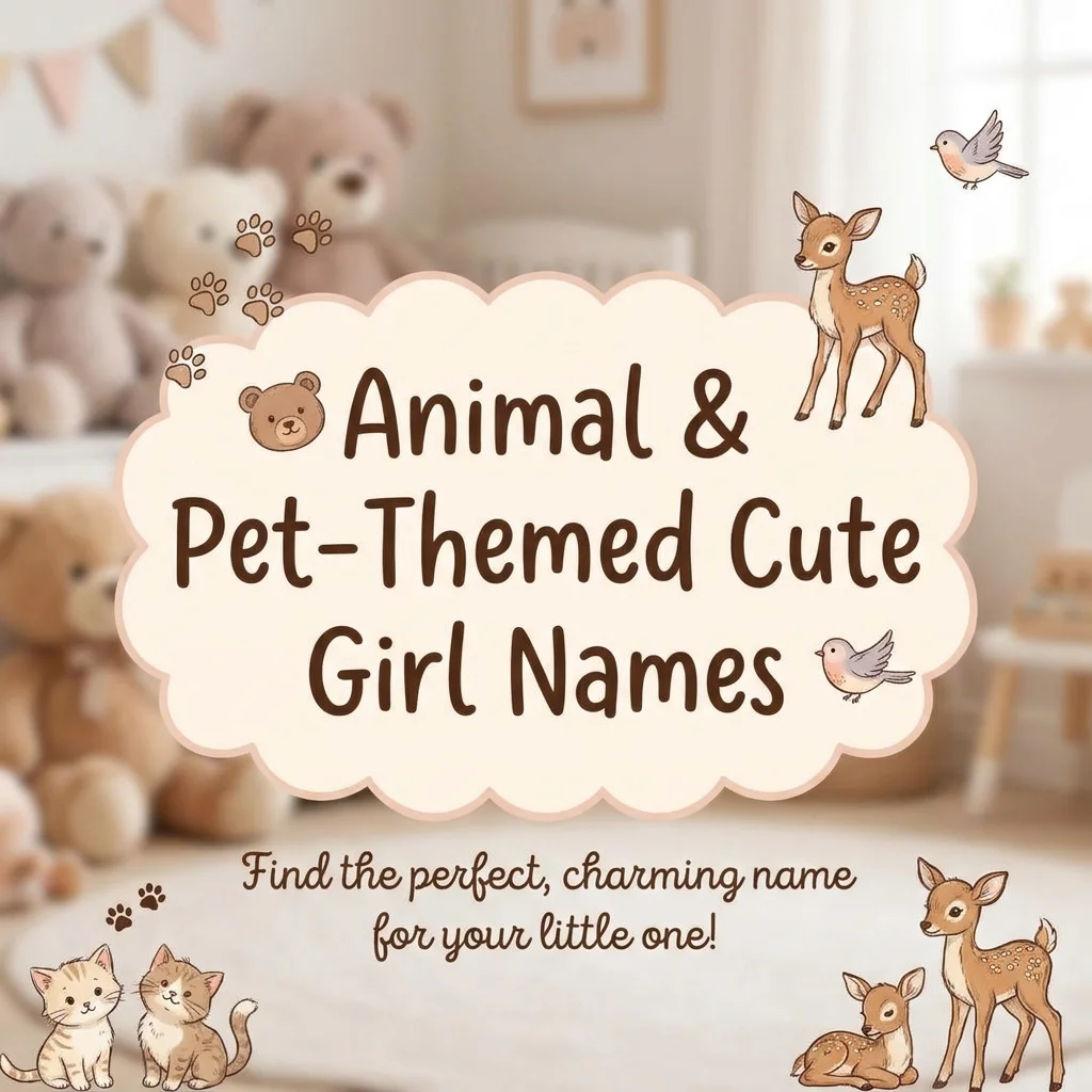 🐻 Animal & Pet-Themed Cute Girl Names