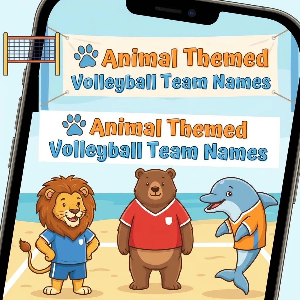 πΎ Animal Themed Volleyball Team Names