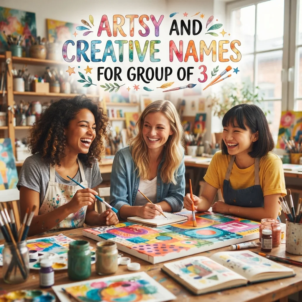 🎨 Artsy and Creative Names for Group of 3