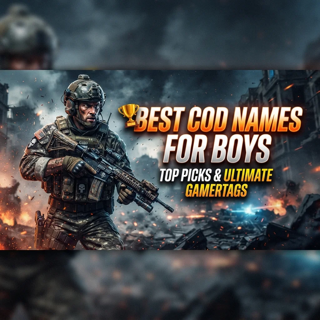🏆 Best COD Names for Boys – Top Picks