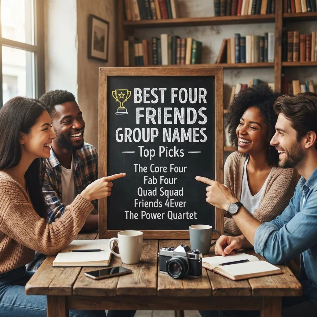 ๐ Best Four Friends Group Names โ Top Picks