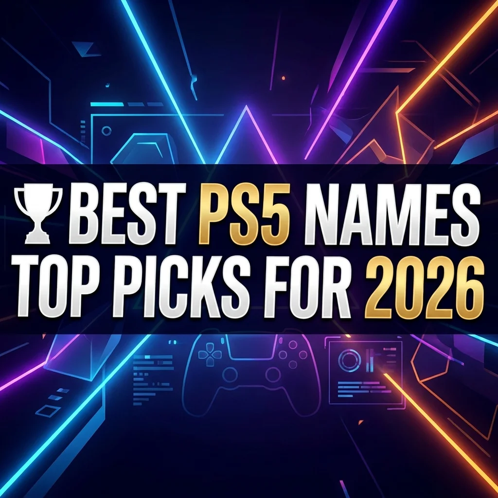 ๐ Best PS5 Names โ Top Picks for 2026