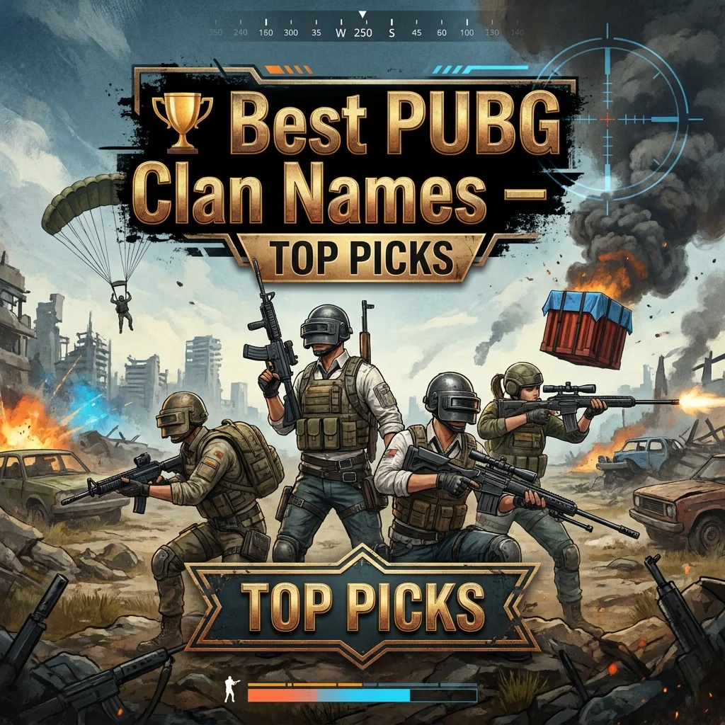 🏆 Best PUBG Clan Names – Top Picks