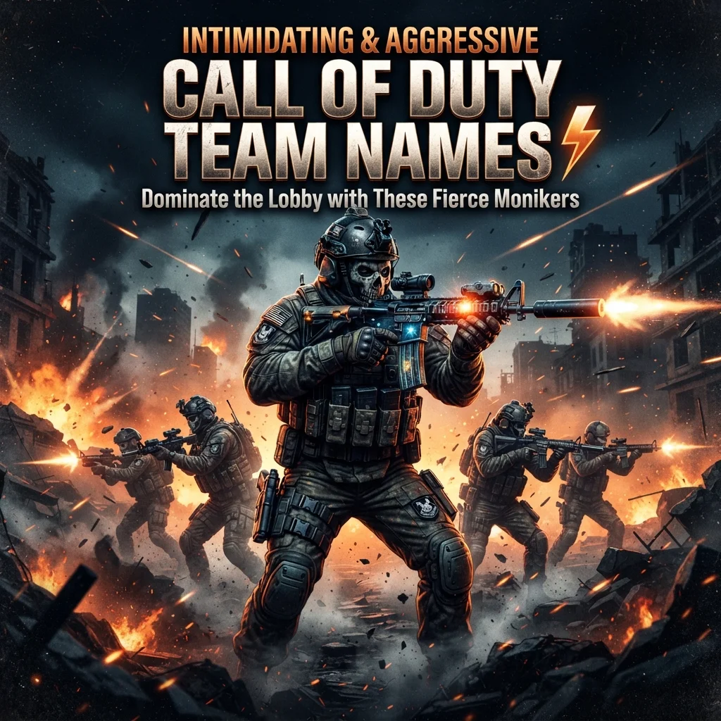 Intimidating & Aggressive Call of Duty Team Names โก