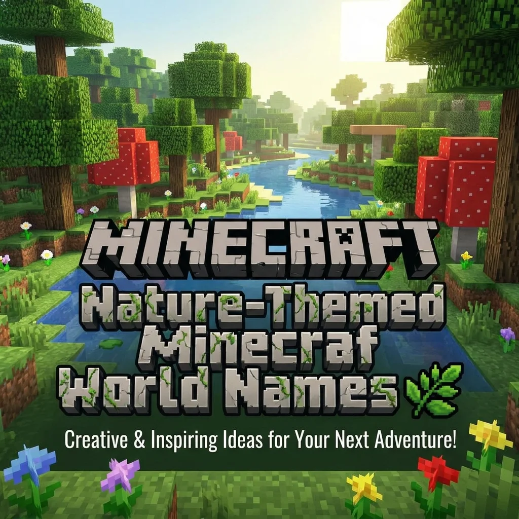 Nature-Themed Minecraft World Names 🌿