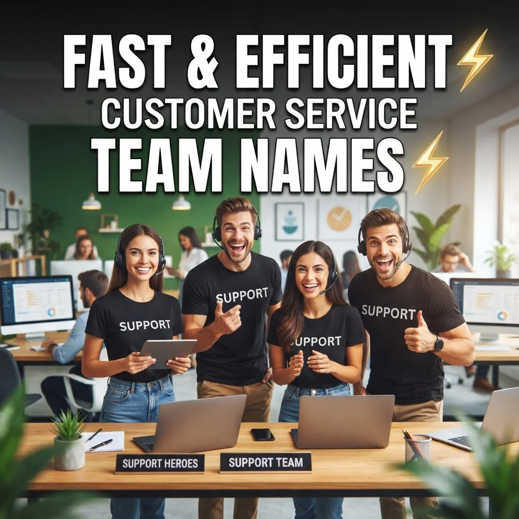 Fast & Efficient Customer Service Team Names ⚡