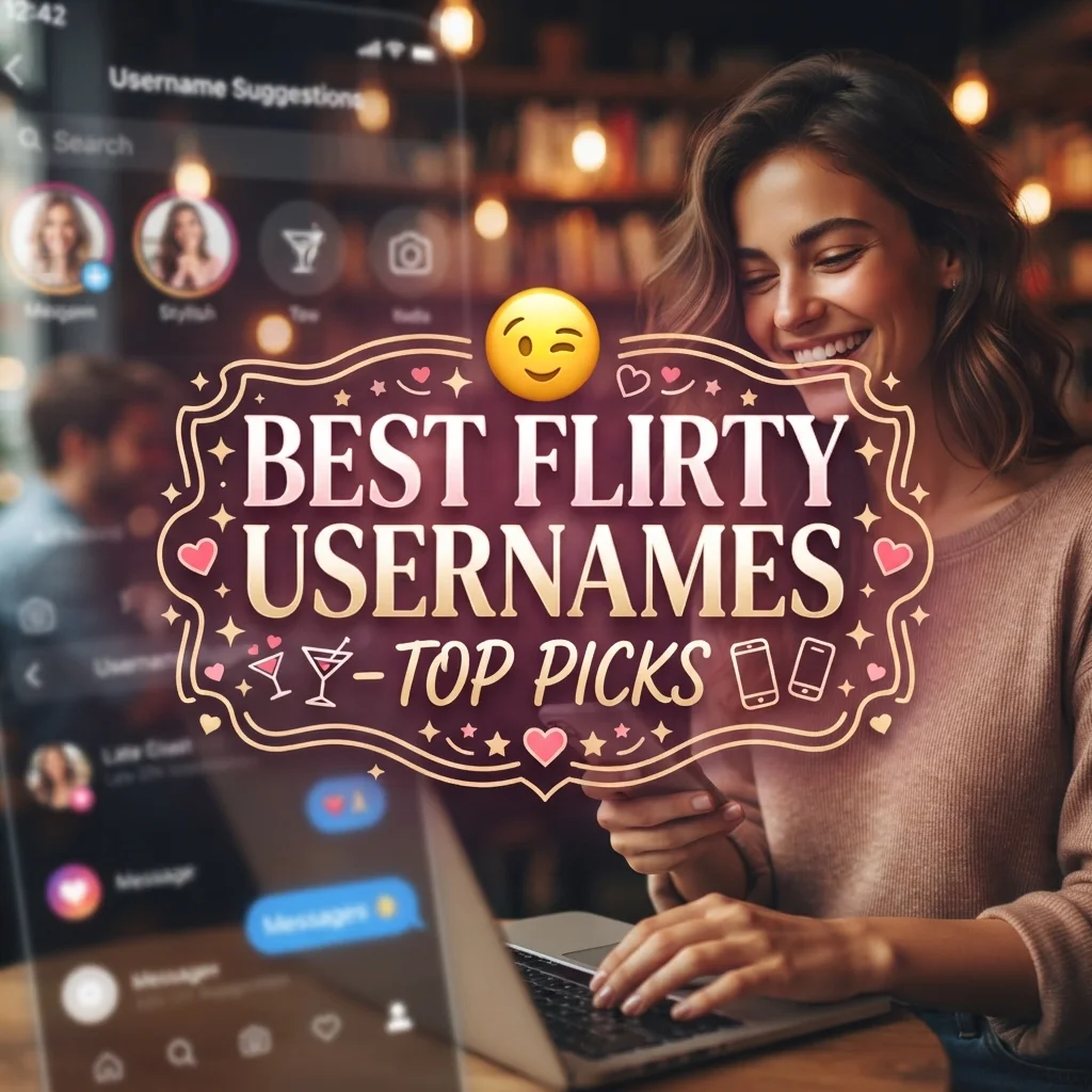 Best flirty usernames collection with cute, playful, and romantic username ideas for social media and gaming profiles.