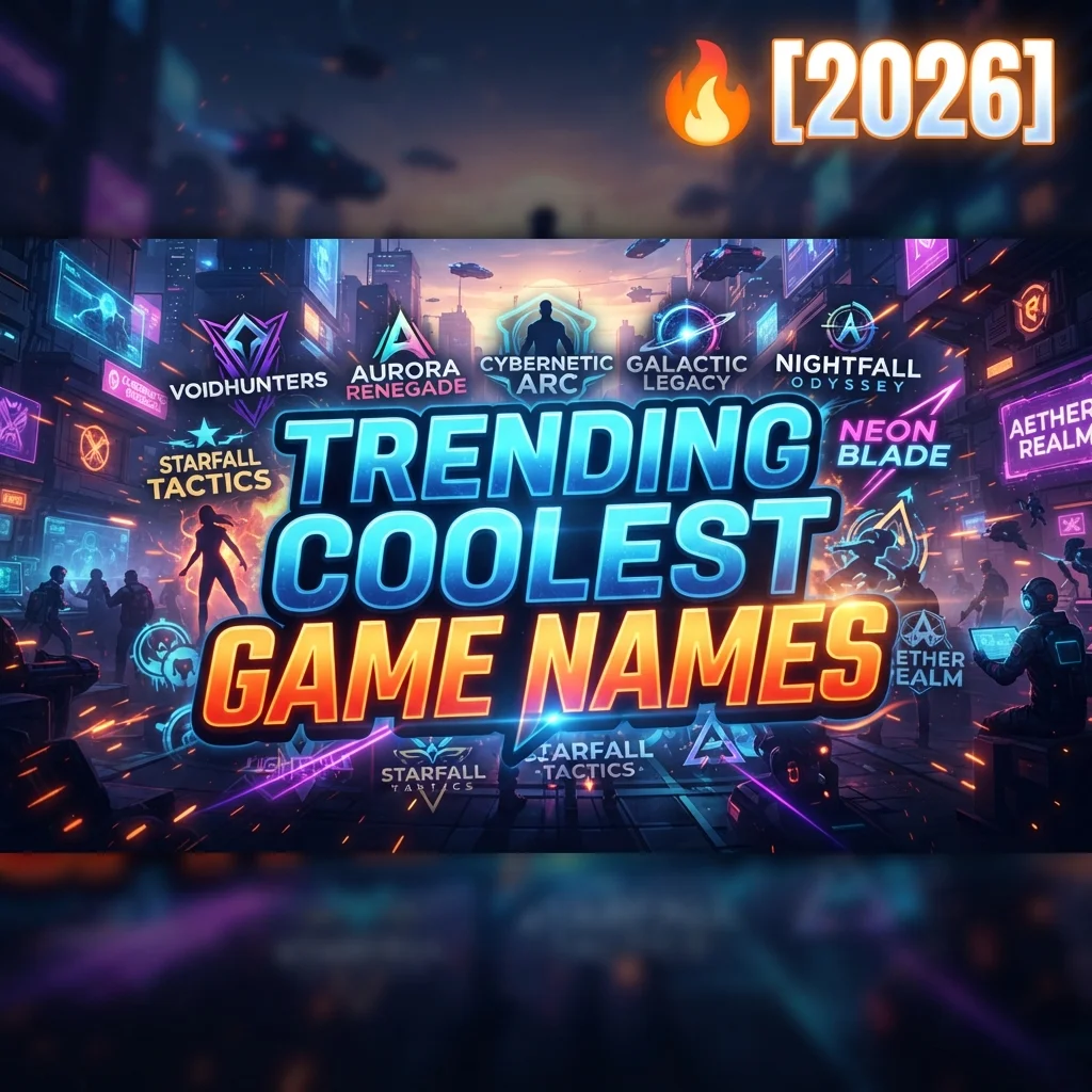 Trending Coolest Game Names [2026] 🔥