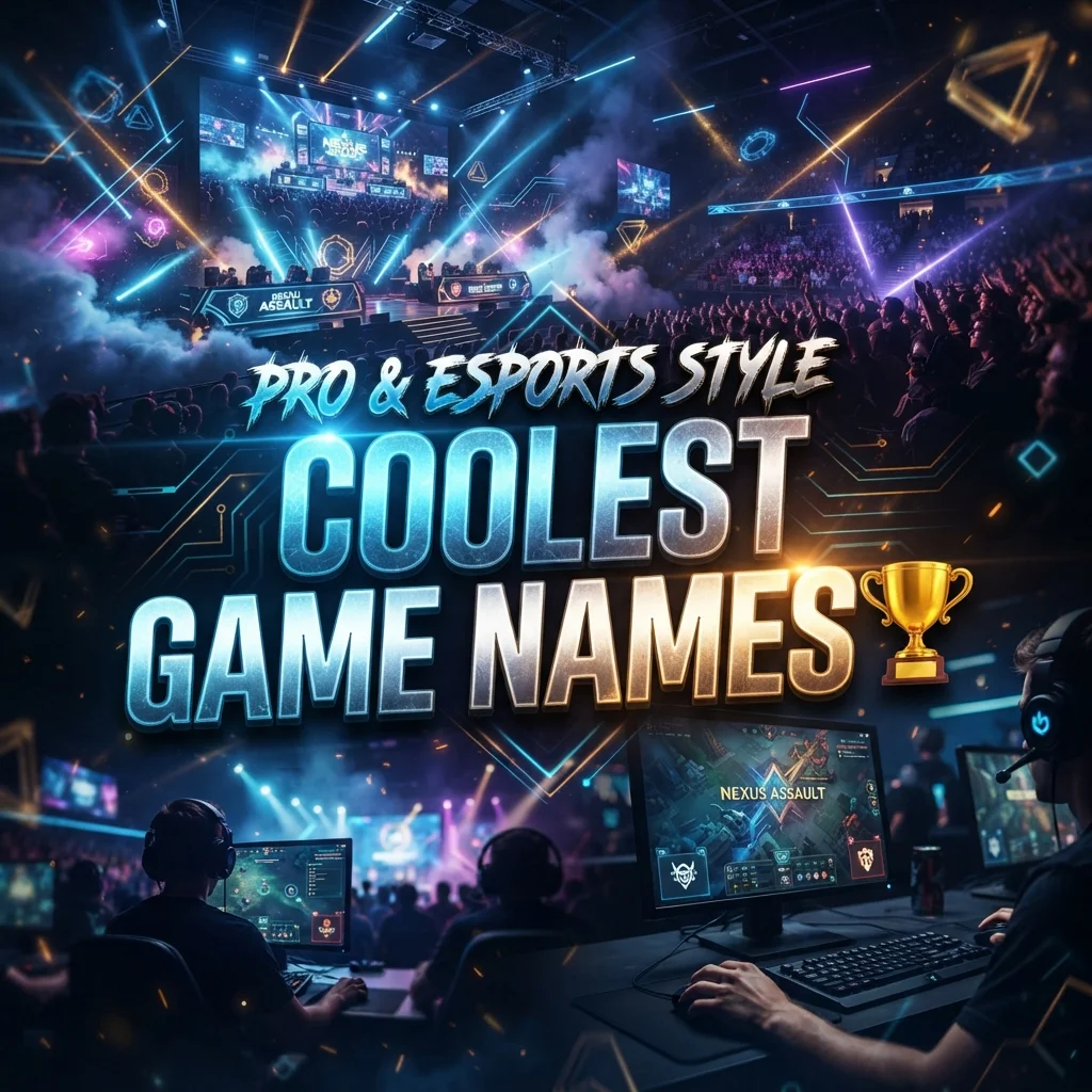 Pro & Esports Style Coolest Game Names 🏆