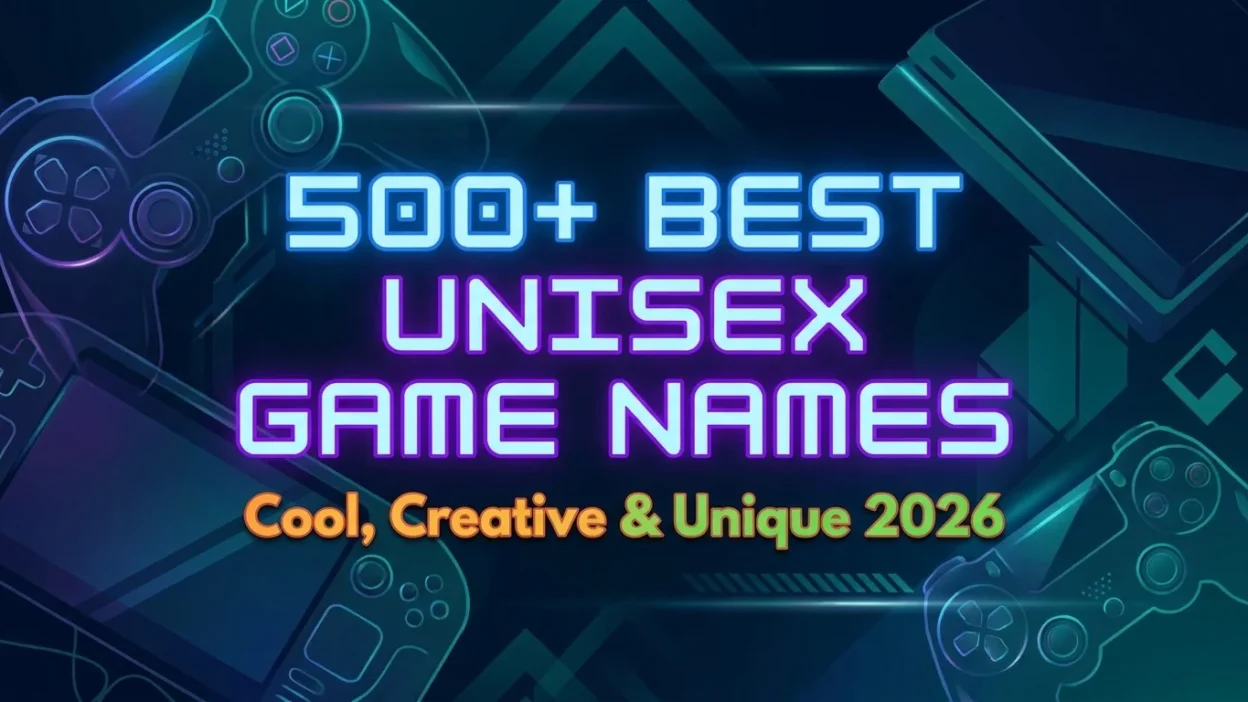 500+ best unisex game names with cool, creative, and unique ideas for 2026