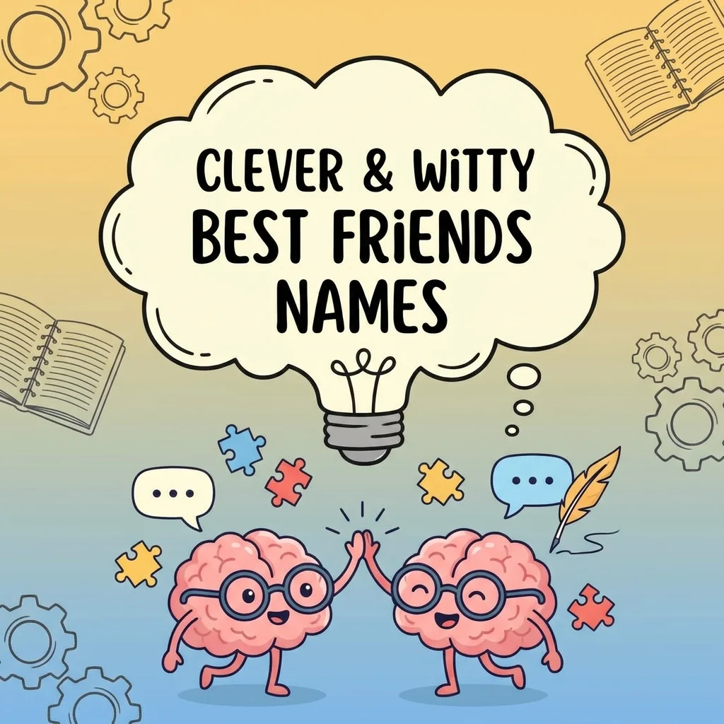 ๐ง Clever & Witty Best Friends Names