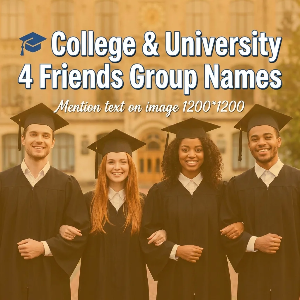 🎓 College & University 4 Friends Group Names
