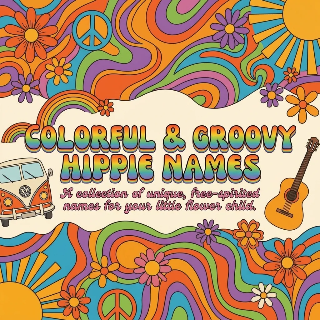 🌈 Colorful & Groovy Hippie Names