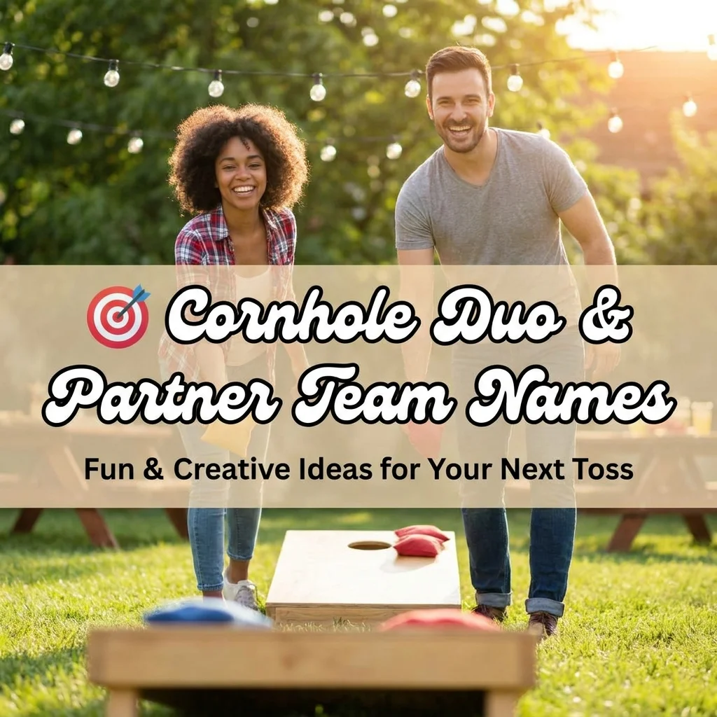 🎯 Cornhole Duo & Partner Team Names