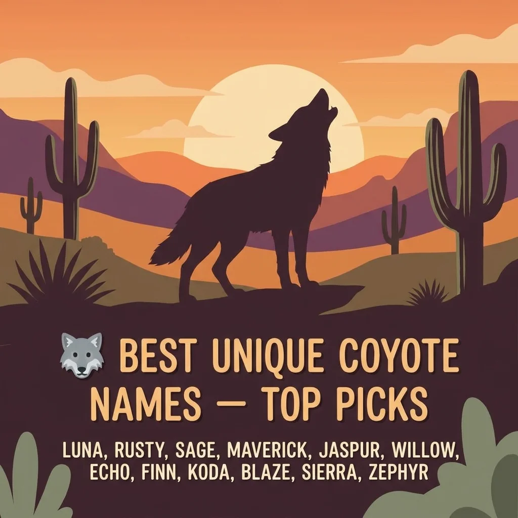 🐺 Best Unique Coyote Names – Top Picks