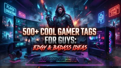 500+ cool gamer tags for guys with edgy, badass, and unique ideas for 2026