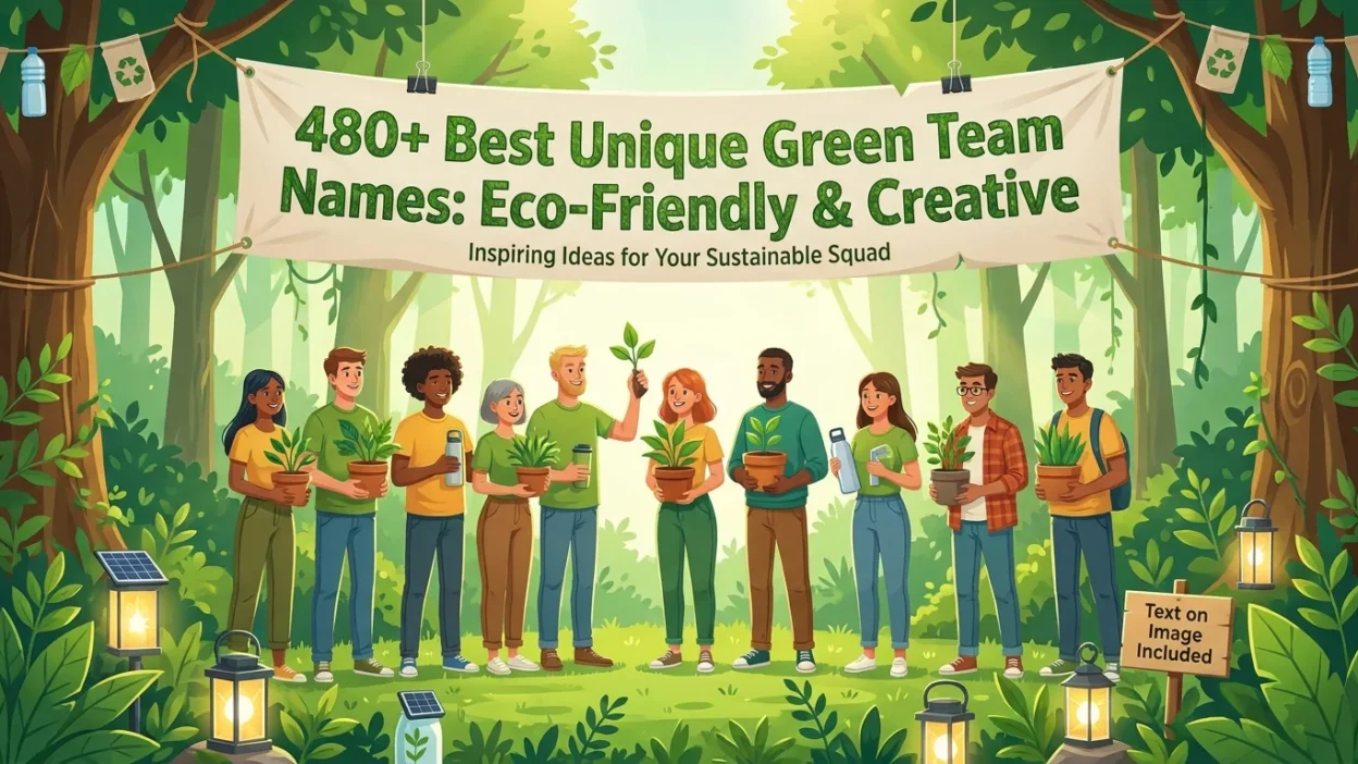 : 480+ best unique green team names with eco-friendly and creative ideas