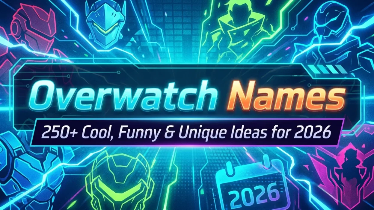 Overwatch names for 2026 featuring cool, funny, unique, and creative gaming name ideas