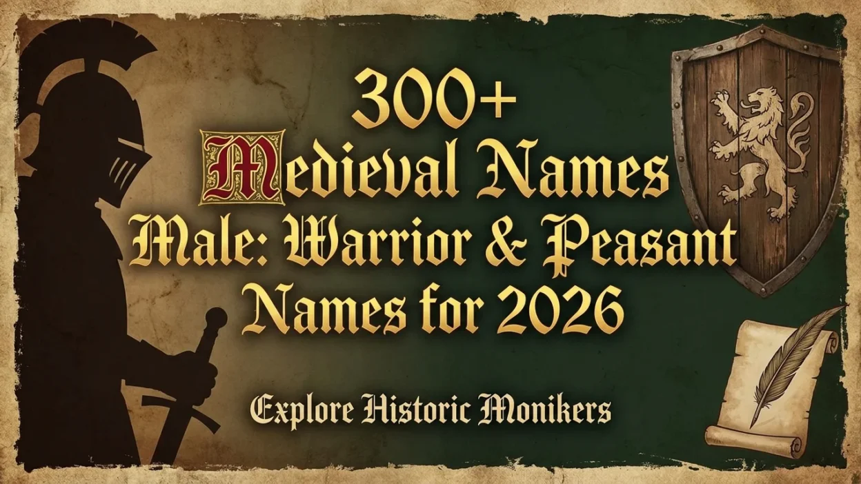 300+ medieval male names for 2026 featuring warrior, peasant, noble, historical, and Old English-inspired name ideas
