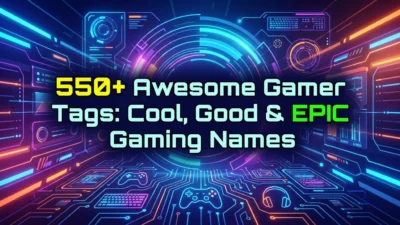 550+ awesome gamer tags with cool, good, and epic gaming names for 2026