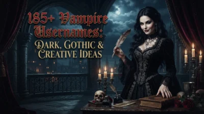 185+ vampire usernames with dark, gothic, and creative ideas for 2026