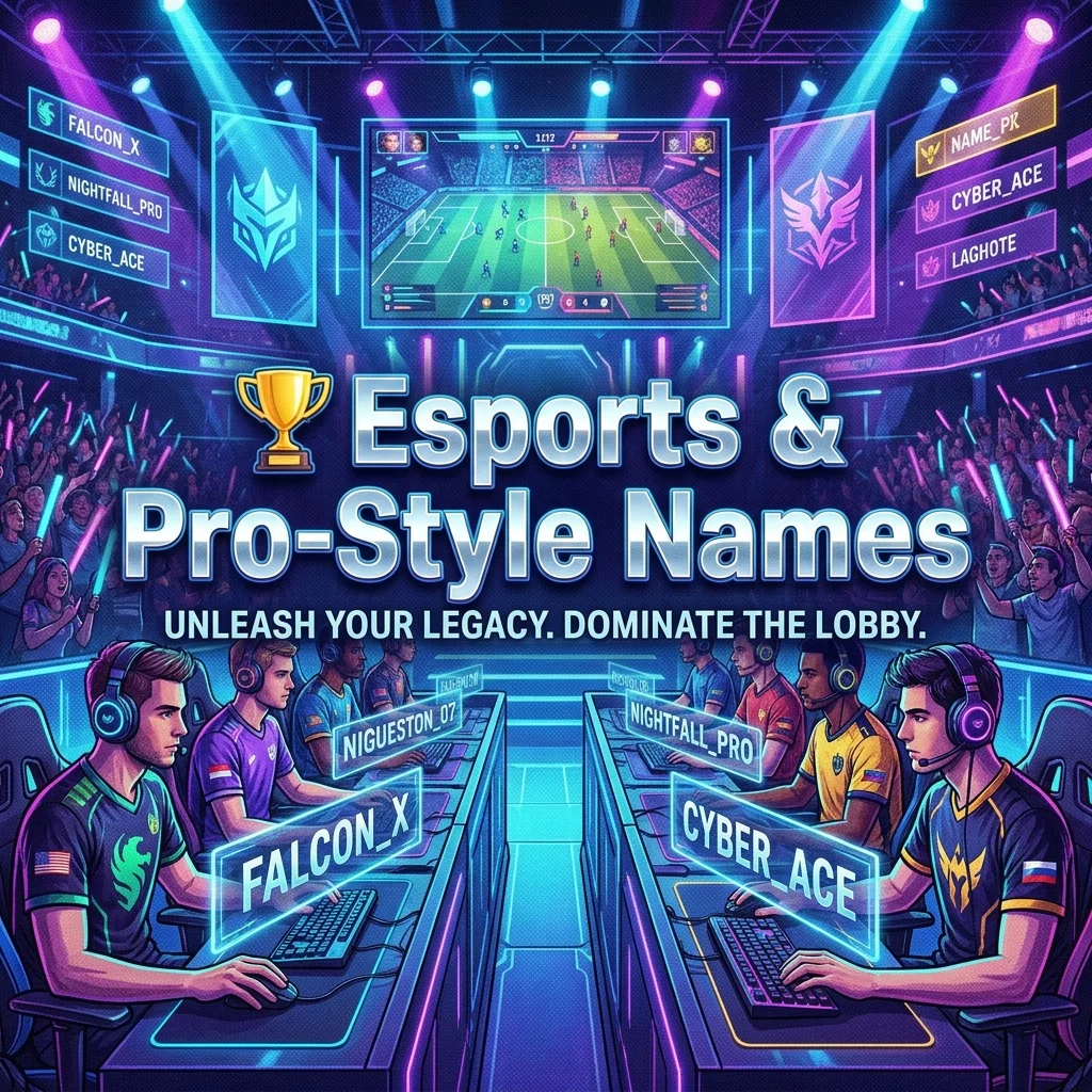 ๐ Esports & Pro-Style Names