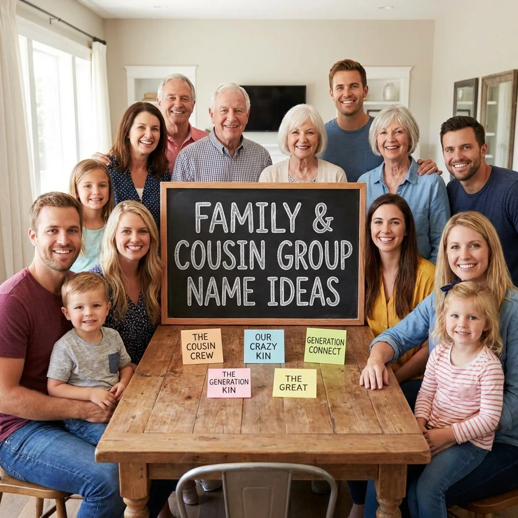👨‍👩‍👧‍👦 Family & Cousin Group Name Ideas