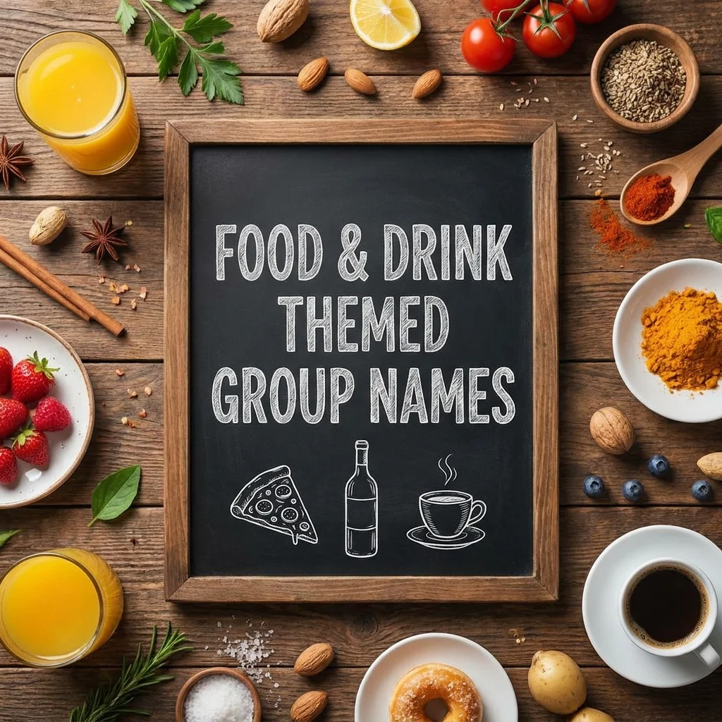 🍕 Food & Drink Themed Group Names