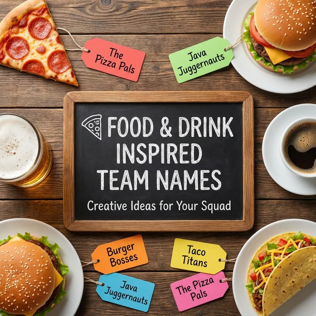 ๐ Food & Drink Inspired Team Names