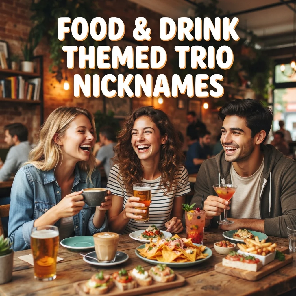 🍕 Food & Drink Themed Trio Nicknames