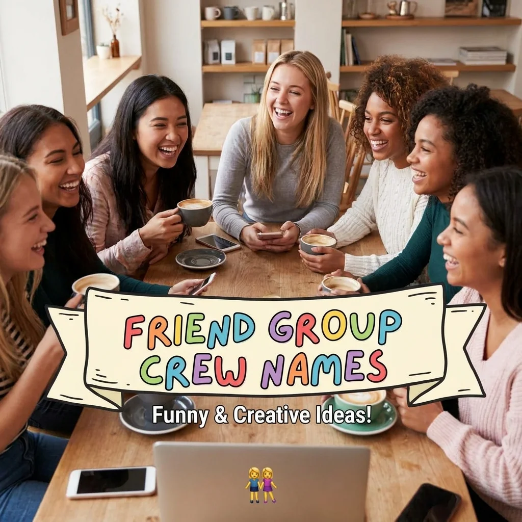 👯‍♀️ Friend Group Crew Names